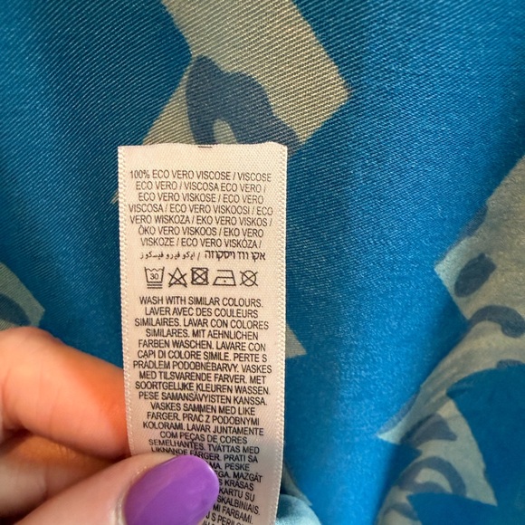 NWT Never Fully Dressed Jemma Balloon Sleeve Blue Date Night Mini Dress 10 - Picture 9 of 9